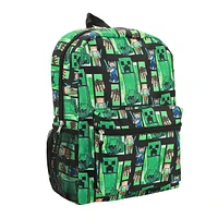 Minecraft Creeper All-Over Print 18” Backpack