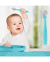 Sperric Baby Silicone Baby Suction Plate for Self Feeding Training