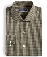 Club Room Men's Nano Check Dress Shirt, Created for Macy's