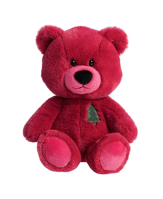 Aurora Large Hugga-Wug Tree Bear Holiday Festive Plush Toy Red 13.5"