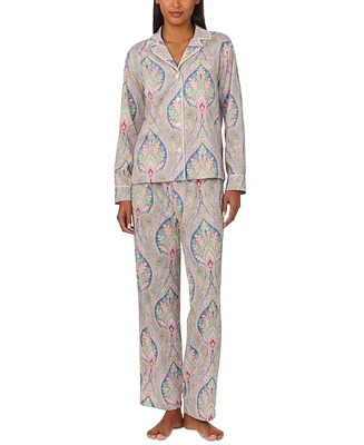 Lauren Ralph Lauren Women's 2-Pc. Printed Pajamas Set