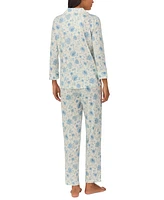 Lauren Ralph Women's 2-Pc. Floral 3/4-Sleeve Pajamas Set