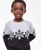 Holiday Lane Toddler Boys Snowflake Crewneck Sweater, Created for Macy's