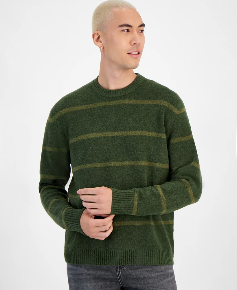 Sun + Stone Men's Scotty Striped Crewneck Sweater, Created for Macy's