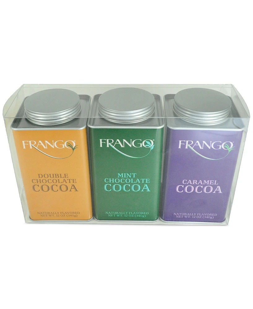 Frango Chocolates Holiday Hot Cocoa Mix Gift Set, 3 Pack