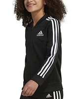 adidas Big Girls Zip Front Tricot Bomber Jacket