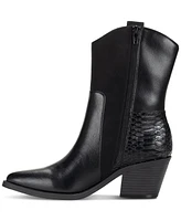 Sun + Stone Women's Biancaa Western Block Heel Booties, Created for Macy's