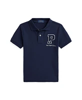 Polo Ralph Lauren Toddler and Little BoysCotton Mesh Letterman Shirt