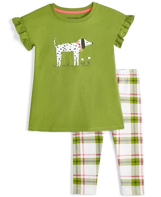 Epic Threads Toddler Girls Dalmatian Graphic Tunic & Plaid Leggings, 2 Piece Set, Created for Macy's