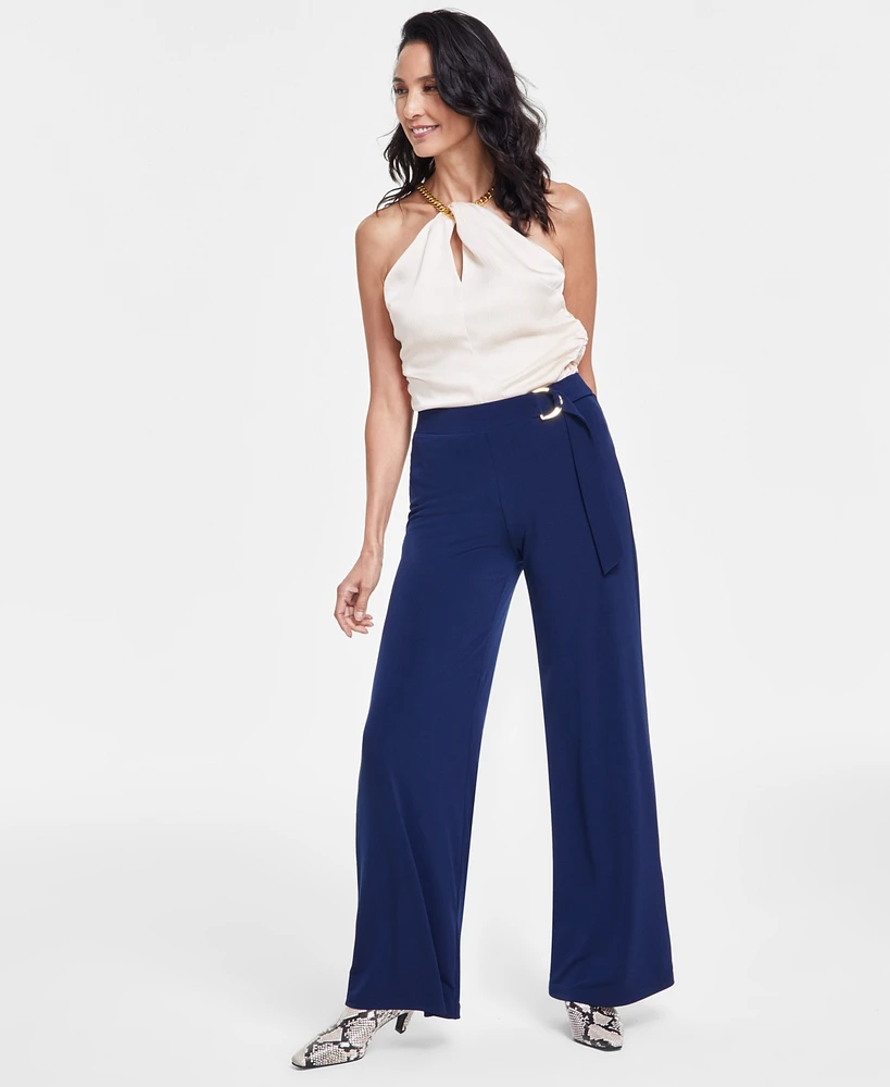 I.n.c. International Concepts Pull-On Flare-Leg Pants, Regular & Petite Sizes, Created for Macy's