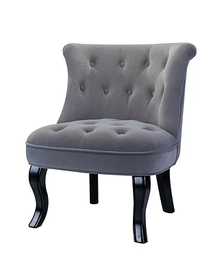 Hulala Home Upholstered Paolino Accent Chair with Button-tufted Back