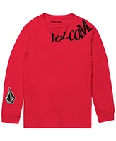 Volcom Big Boys Controt Logo Graphic Long-Sleeve T-Shirt