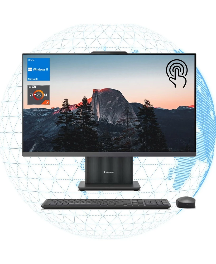 Lenovo IdeaCentre I 27" Daily All-in-One Amd Ryzen 7 7735HS 16GB Ram Amd Radeon Graphics 1TB Ssd Storage Windows 11 Home Fhd 100Hz - Grey