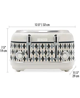 Haden Argyle 4-Slice Wide-Slot Self-Centering Toaster, 75140
