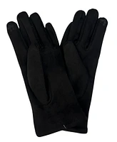 Marcus Adler Suede Glove with Cheetah Detail