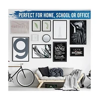 Hbcy Creations Wall Mounted Magnetic Chalkboard with Wooden Frame