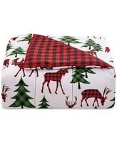 Sunham Plaid Deer Reversible 3-Pc. Comforter Sets