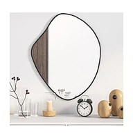 vidaXL Wall Mirror Black 23.6"x19.7"