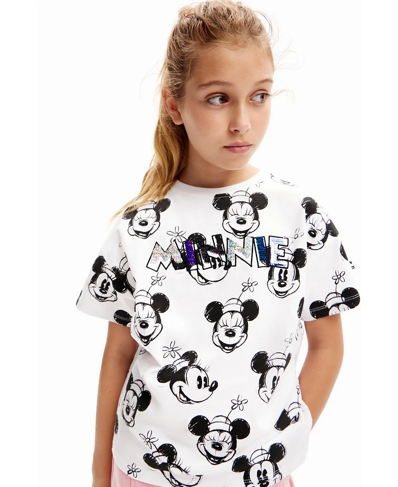 Desigual Girls Girls's Reversible sequinned Minnie Mouse T-shirt