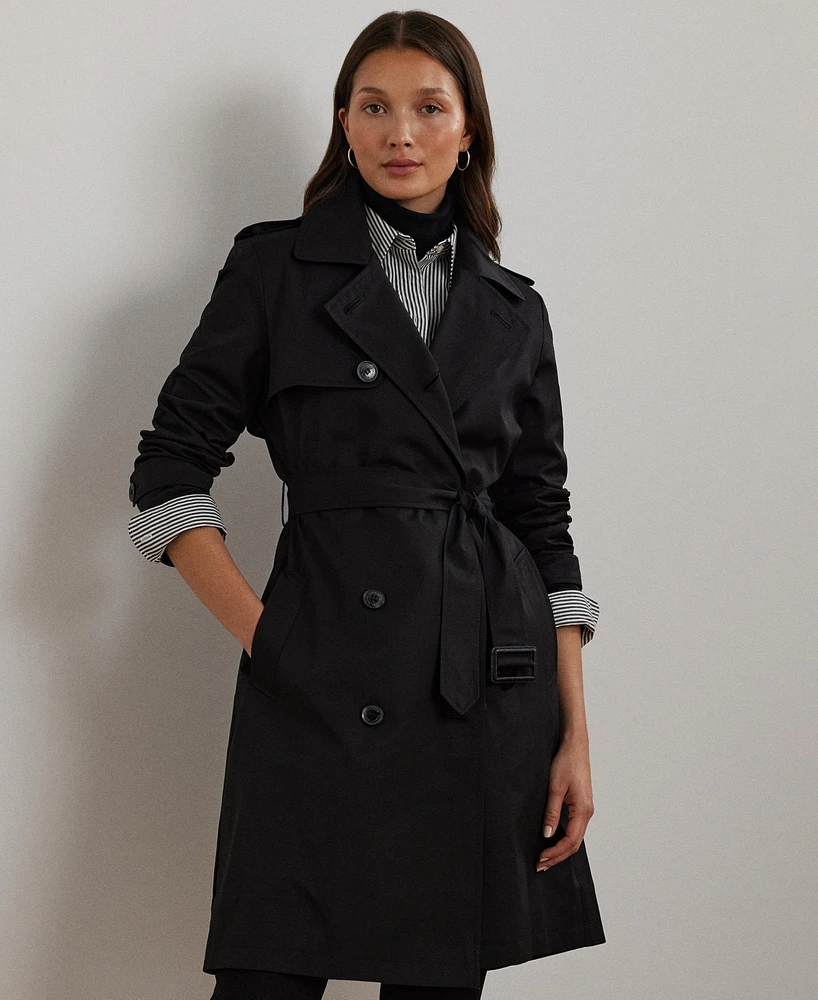 Lauren Ralph Petite Belted Water-Resistant Trench Coat