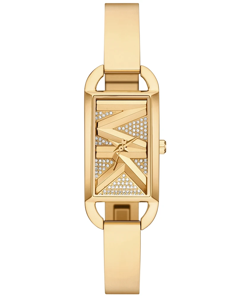 Michael Kors Women's Mk Empire Three-Hand Gold-Tone Stainless Steel Watch 22mm