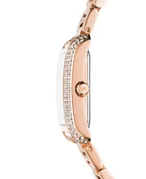 Michael Kors Women's Emery Three-Hand Rose Gold-Tone Stainless Steel Watch, Earrings, and Bracelet Gift Set 27mm