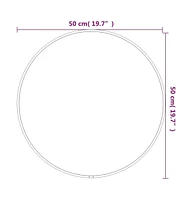 vidaXL Wall Mirror Silver 19.7" Round