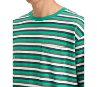 Scotch & Soda Men's Striped Relaxed-Fit Pocket T-Shirt