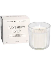 Sweet Water Decor Best Mom Ever Soy Candle - Ribbed Glass Jar with Box - 11 oz