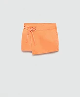 Mango Women's Crossed Denim Mini-Skirt