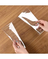WeChef 8.5"x11" Double-Sided All Clear Vinyl Menu Cover 2 View Plastic Menu Holder Top Loading Restaurant Cafe 30 Pack