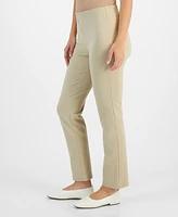 Jm Collection Women's Ponte-Knit Pull-On Ankle Pants, Created for Macy's