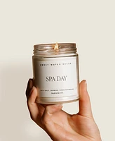 Sweet Water Decor Spa Day Soy Candle Clear Jar, 9 oz