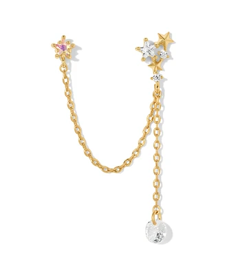 Girls Crew Crystal Star Crossed Lover Double Earring