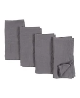Kaf Home Verona Stonewashed Linen Napkins, Set of 4