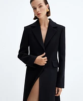 Mango Women's Structured Wool Coat