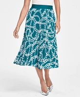 I.n.c. International Concepts Women's Pleated Midi Skirt, Created for Macy's