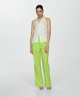 Mango Women's Straight Lyocell Trousers