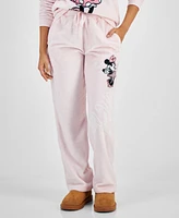 Disney Juniors' Minnie Mouse Plush Fleece Graphic Sweatpants