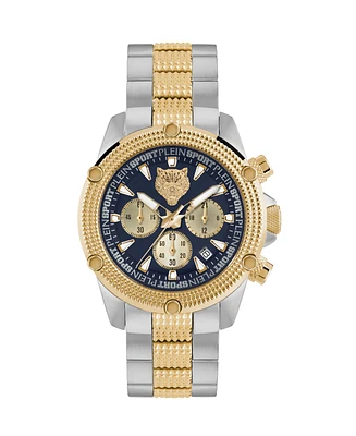 Plein Sport Men's Hurricane Chronograph Date Quartz Two Tone Bracelet 44mm