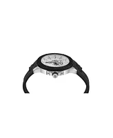 Plein Sport Men's City Rush 3 Hand Date Quartz Silicone Strap 45mm