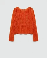 Mango Women's Openwork Knit Sweater