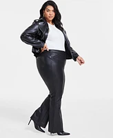 I.n.c. International Concepts Plus Faux-Leather Pants, Created for Macy's