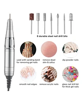 Byootique Portable Rechargeable Electric Nail Drill Machine Kit Art File Manicure Pedicure