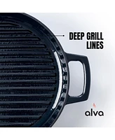 Alva Nori Ceramic Coated Cast Iron Grill Pan