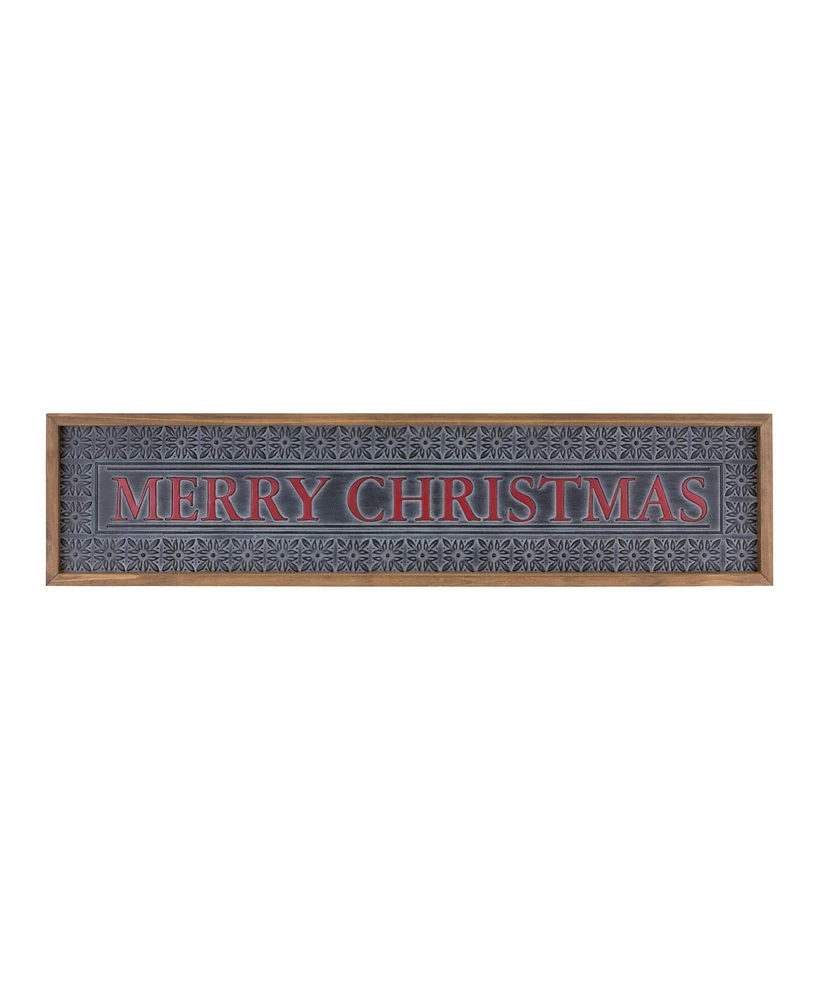 Slickblue Ornate Metal Merry Christmas Sign For Holiday Decor