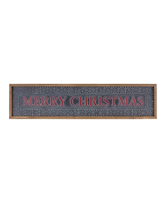 Slickblue Ornate Metal Merry Christmas Sign For Holiday Decor