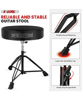 5 Core Drum Throne Padded Guitar Stool Height Adjustable Music Chair Seat Universal for Adults & Kids with Anti Slip Rubber Feet