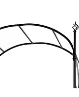 Multipurpose Wedding Arch and Garden Gate with Trellises and Lockable Gate