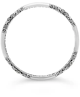 Devata Bali Filigree Bangle Bracelet in Sterling Silver